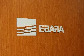 Ebara Corporation signboard and logo